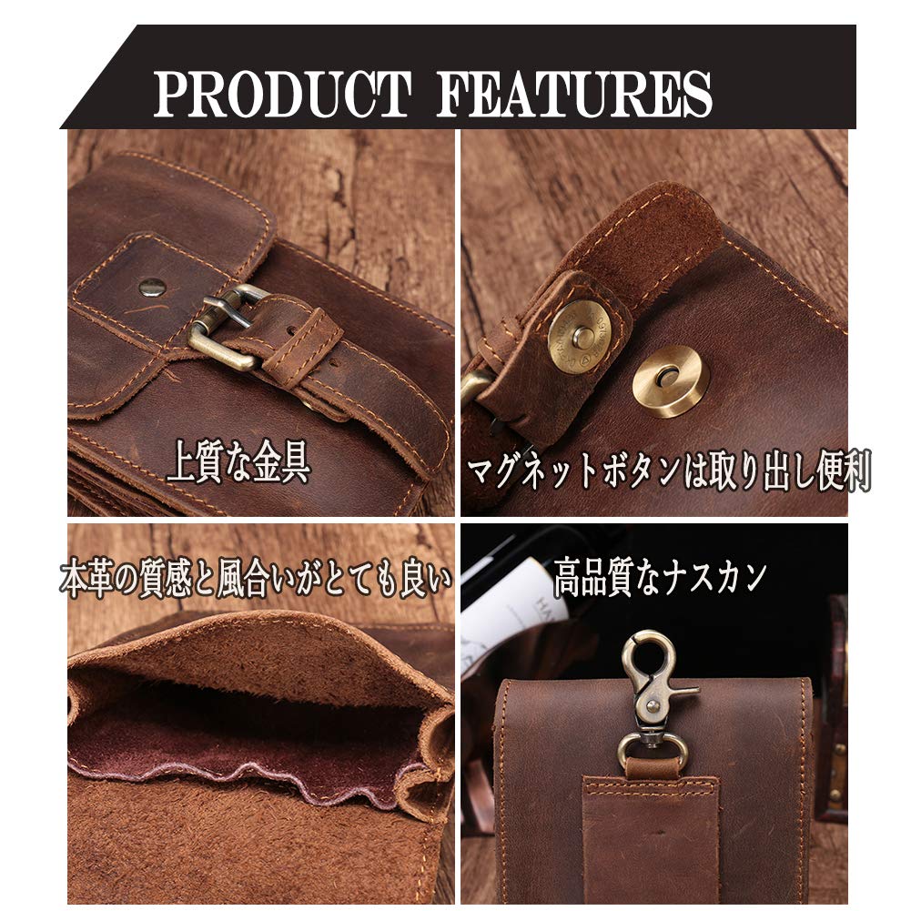 Amazon.co.jp: ウエストバッグ ベルトポーチ スマホポーチ メンズ